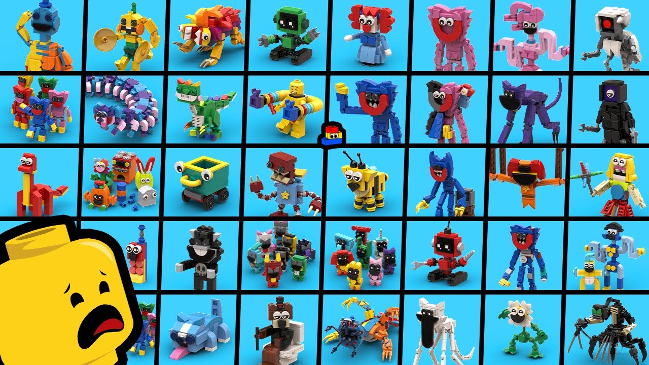LEGO Poppy Playtime: Building EVERY Character from Chapters 1-4