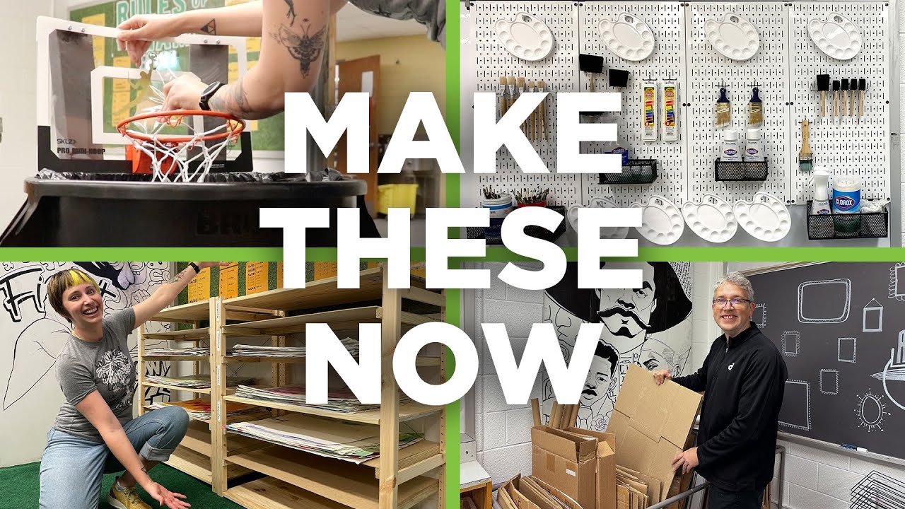 4 Quick & Budget-Friendly DIYs to Upgrade Your Art Room (Ep. 2)