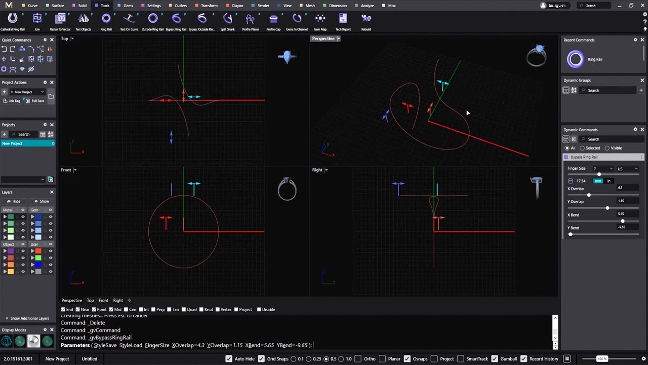 Bypass Ring Rail - MatrixGold Dynamic Commands
