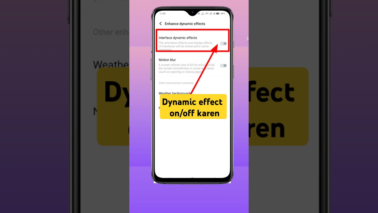 Dynamic effect on karen | dynamic effect off karen | how to on dynamic effect | #shorts #dynamic