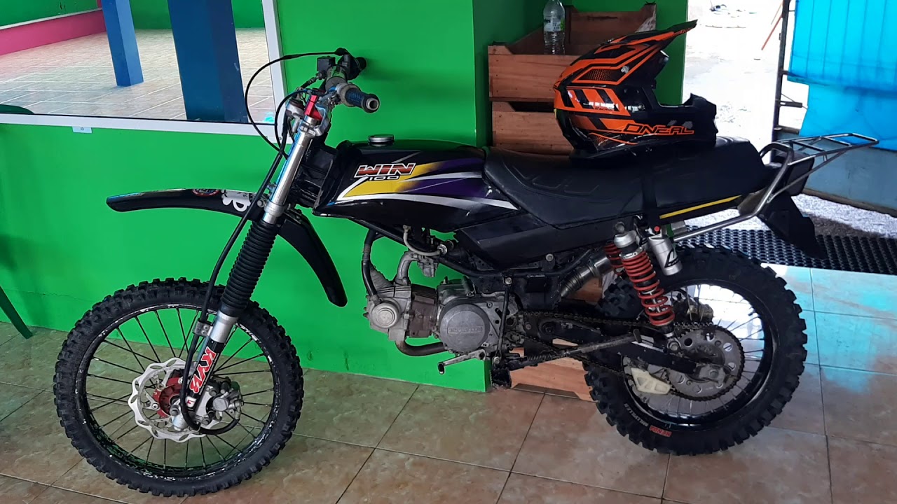 honda win 100 spek trabas adventure enduro gtx bag 1