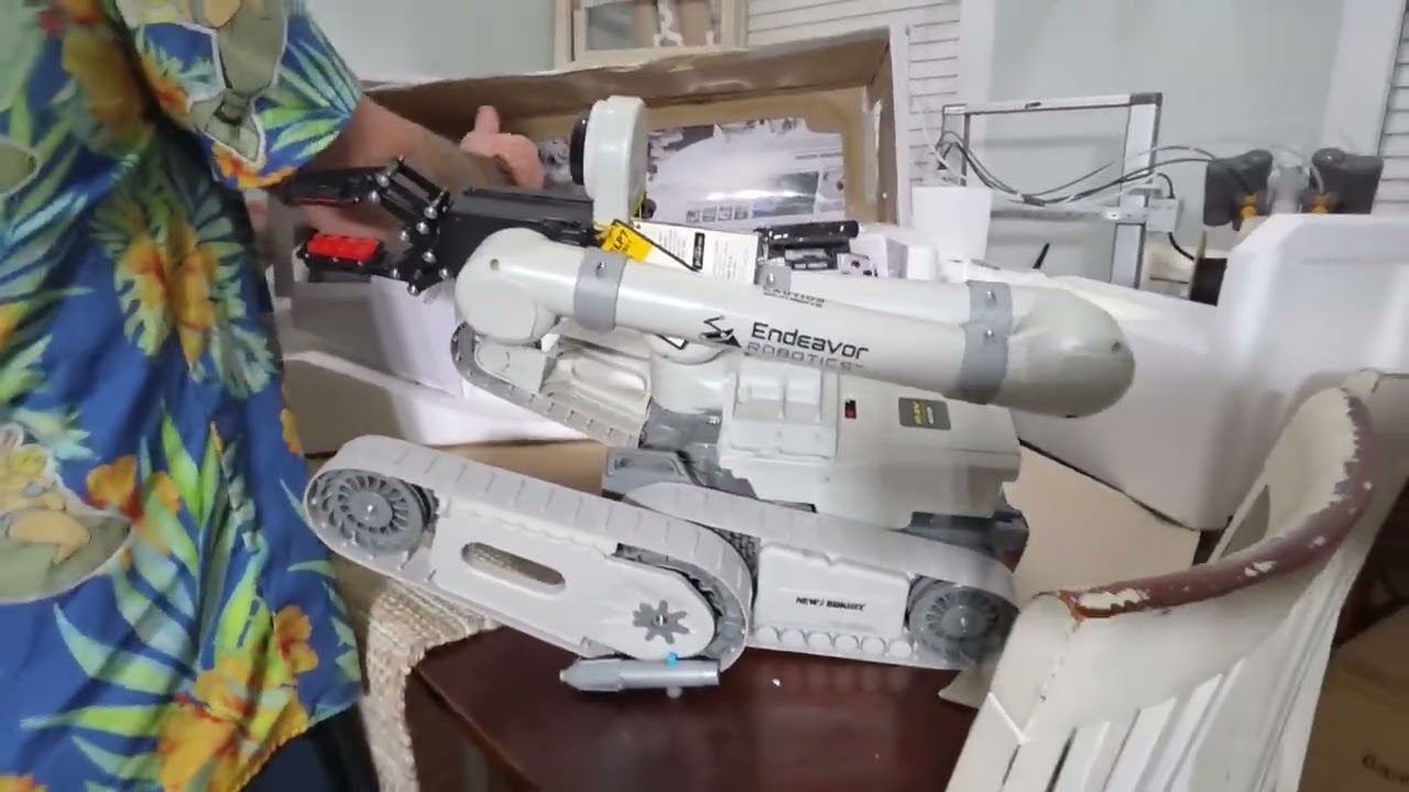 Unboxing the latest bomb disposal robot to join our family! 