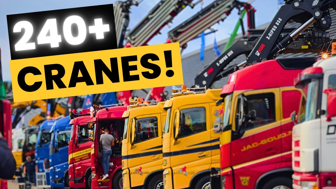 КРУПНЕЙШАЯ В МИРЕ встреча кранов-манипуляторов!