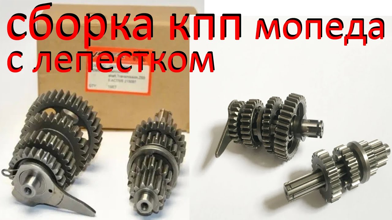 Как собрать коробку передач мопеда альфа дельта с лепестком