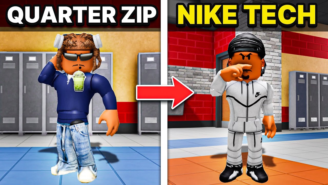 Я перешёл от QUARTER ZIPPER к YN в Roblox Fight in a School