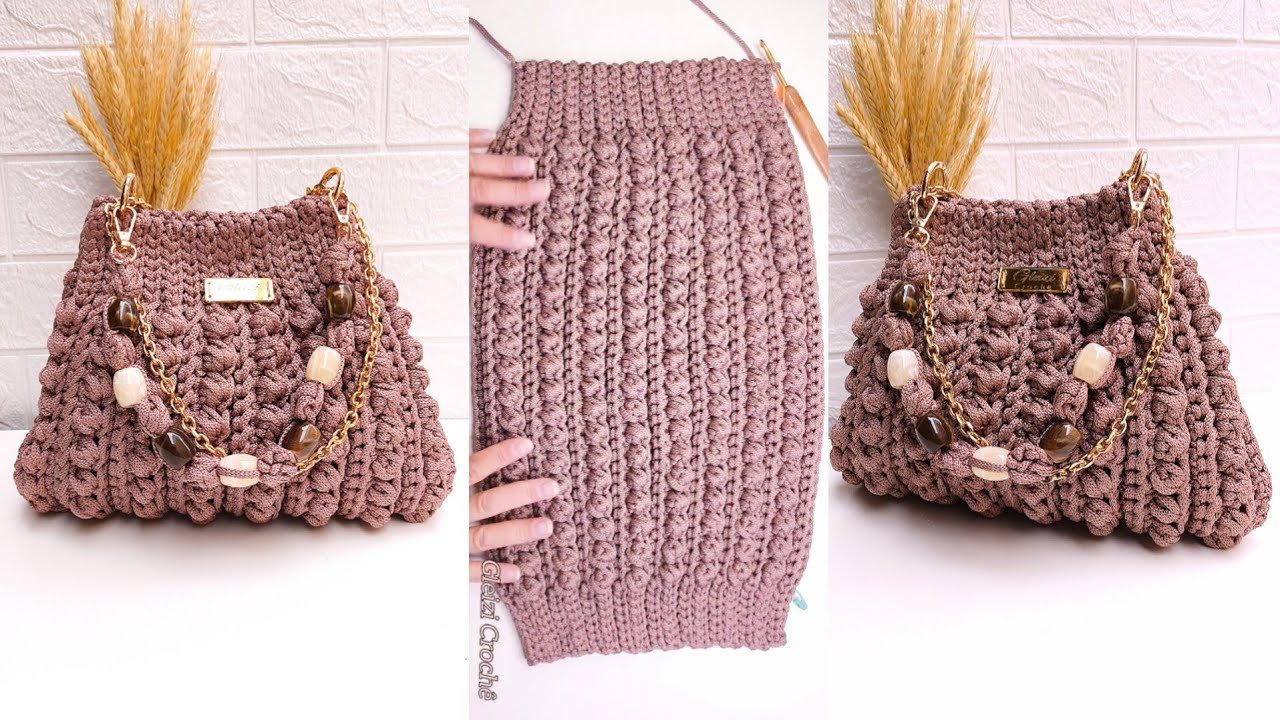 Bolsa de Crochê Ponto Fantasia Fácil|Bolsa em Crochê|Passo a passo