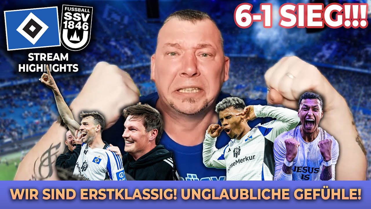 ALLE TORE! - HSV vs. Ulm (6:1) - WIR SIND ERSTKLASSIG! | Reaction Highlights