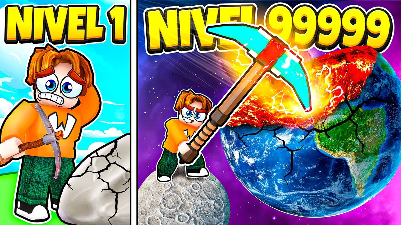 ¡Destruí ROBLOX con UN PICO NIVEL 999,999,999!!! 💪🔥 | (MINE BLOCKS)