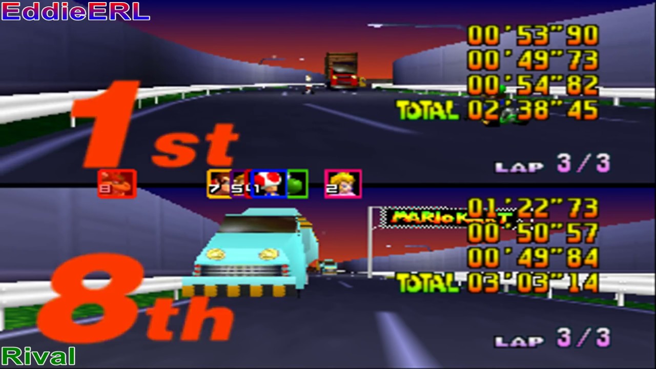 TAP (N64) Mario Kart 64 - True Hard & vs Rival (Extra)