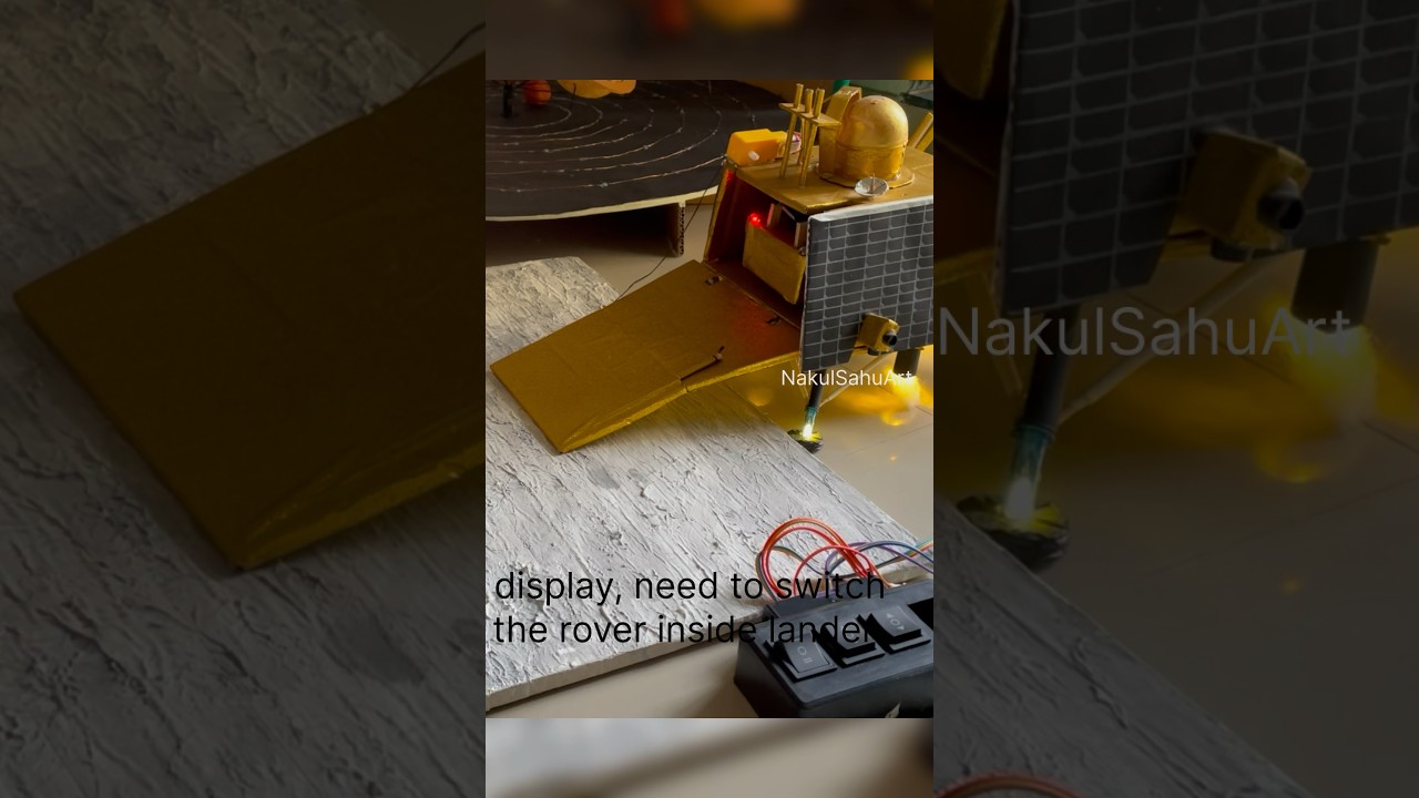 chandrayaan 3 lander and rover working model #chandrayan3 #science working model #shorts