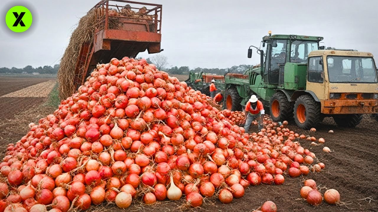 MEGA CULTIVO de CEBOLLAS: PRODUCEN +100 Millones de TONELADAS de Cebollas 🧅
