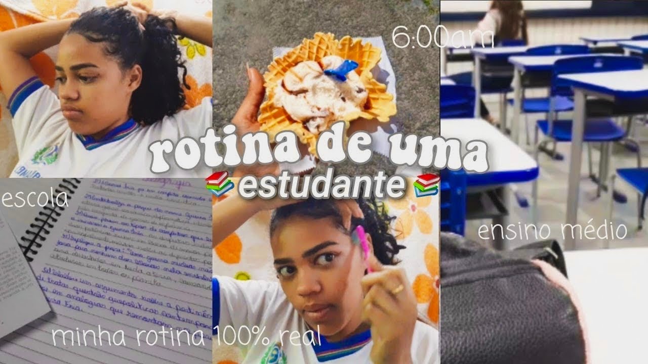 ROTINA ESCOLAR  | um dia comigo 📚 ~ 6am, escola, grwm~