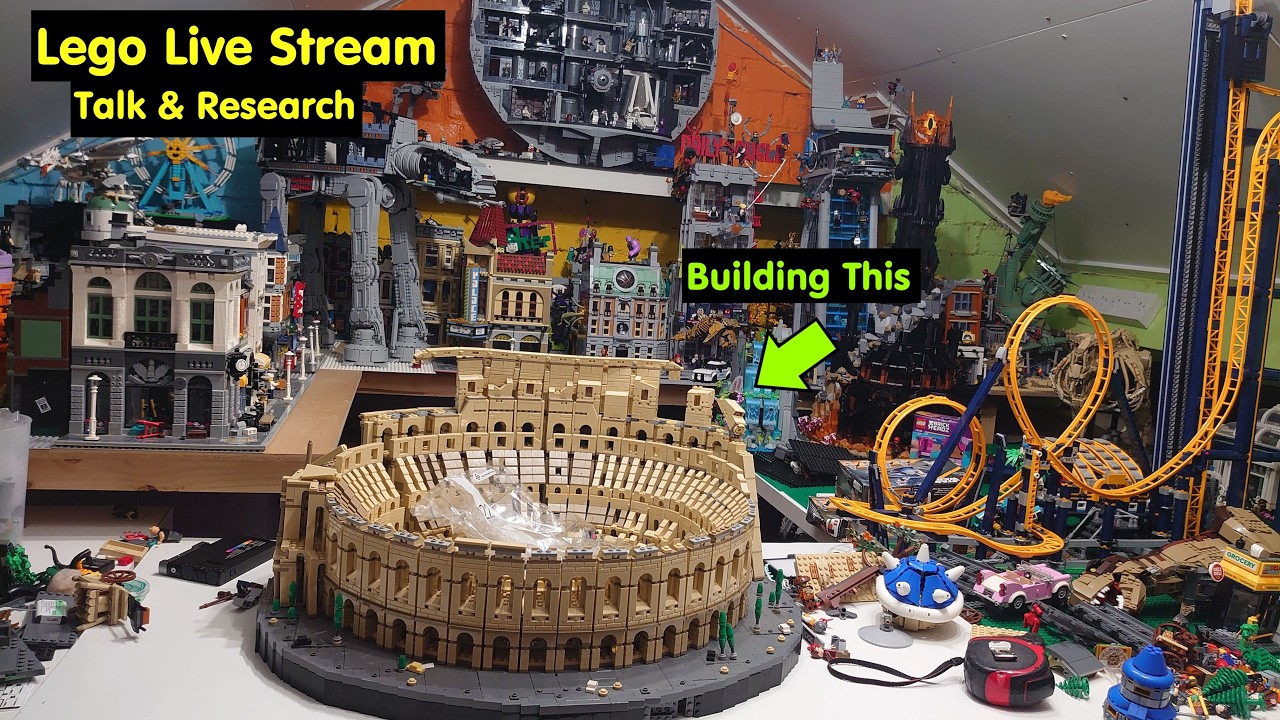 Lego Live Stream | Building The Lego Colosseum | Lego Talk & Research