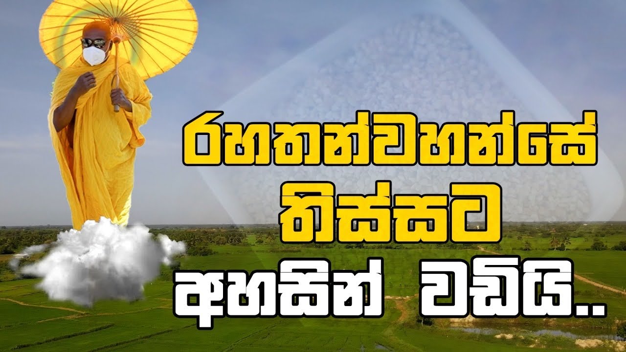 රහතන් වහන්සේ තිස්සට අහසින් වඩියි