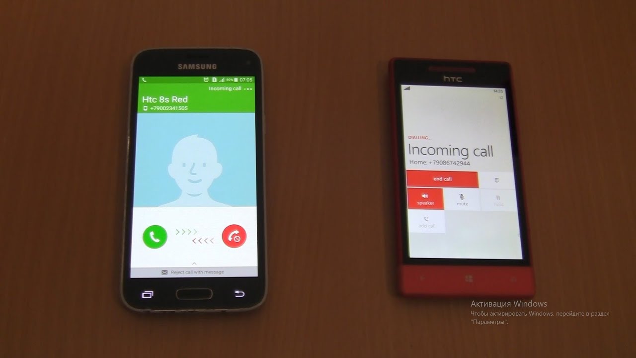 Incoming call & Outgoing call at the Same Time  Samsung  Galaxy S5 mini+htc 8s