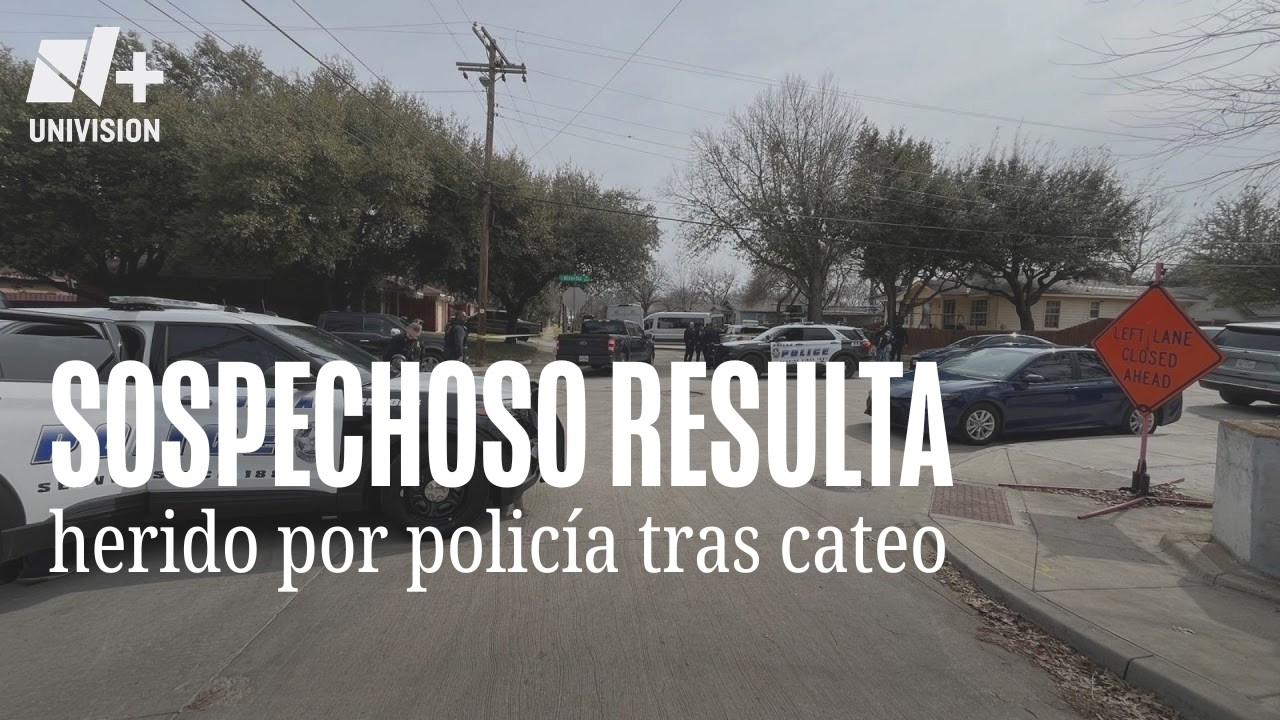 Sospechoso resulta herido por policías durante cateo en Dallas