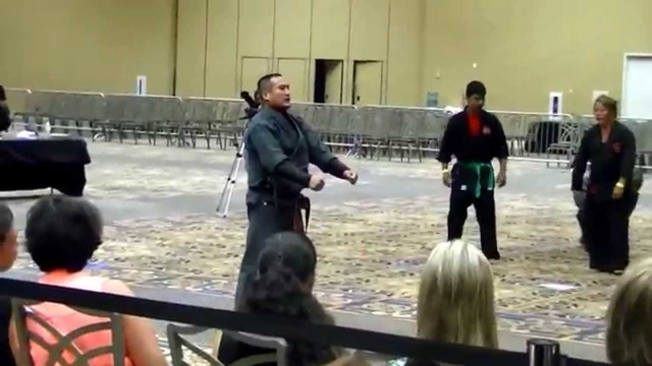 Reyes Kenpo Karate KAJUKENBO Original Method demonstration KSDI 2015