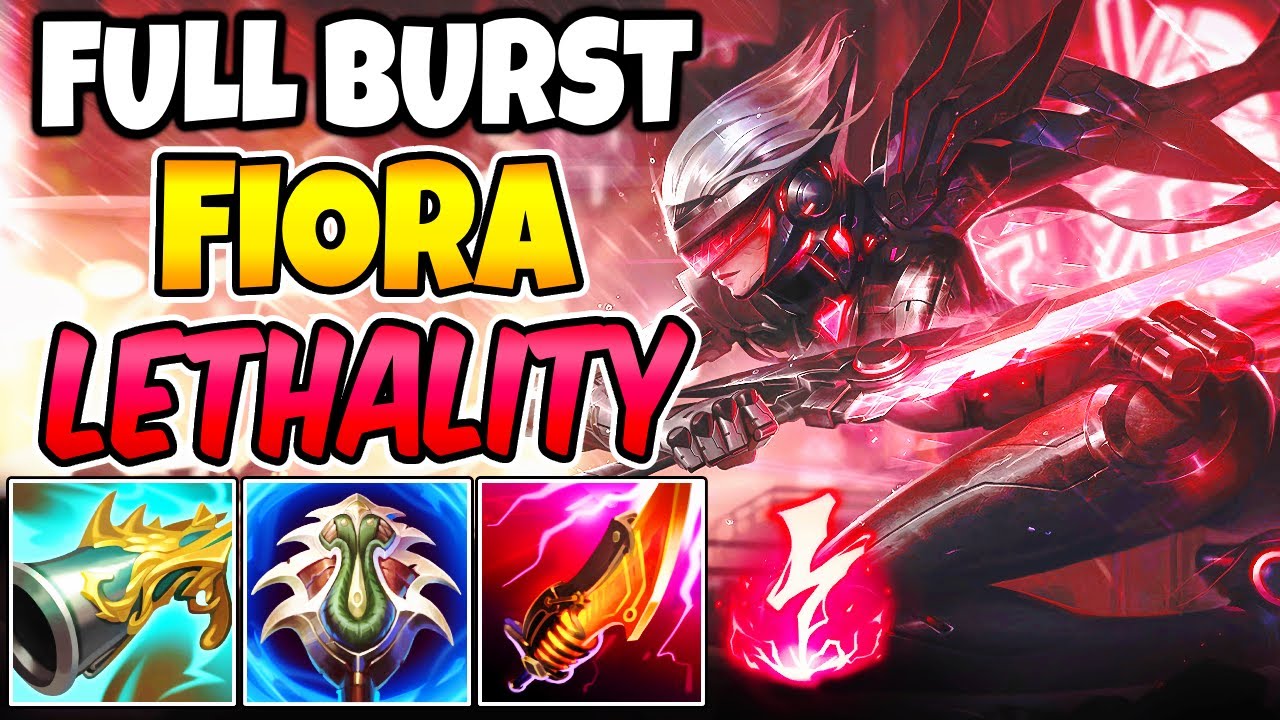 FULL LETHALITY FIORA IS ACTUALLY BROKEN (400+ AD INSTANT DELETE) - Burst Full AD Fiora Gameplay S15