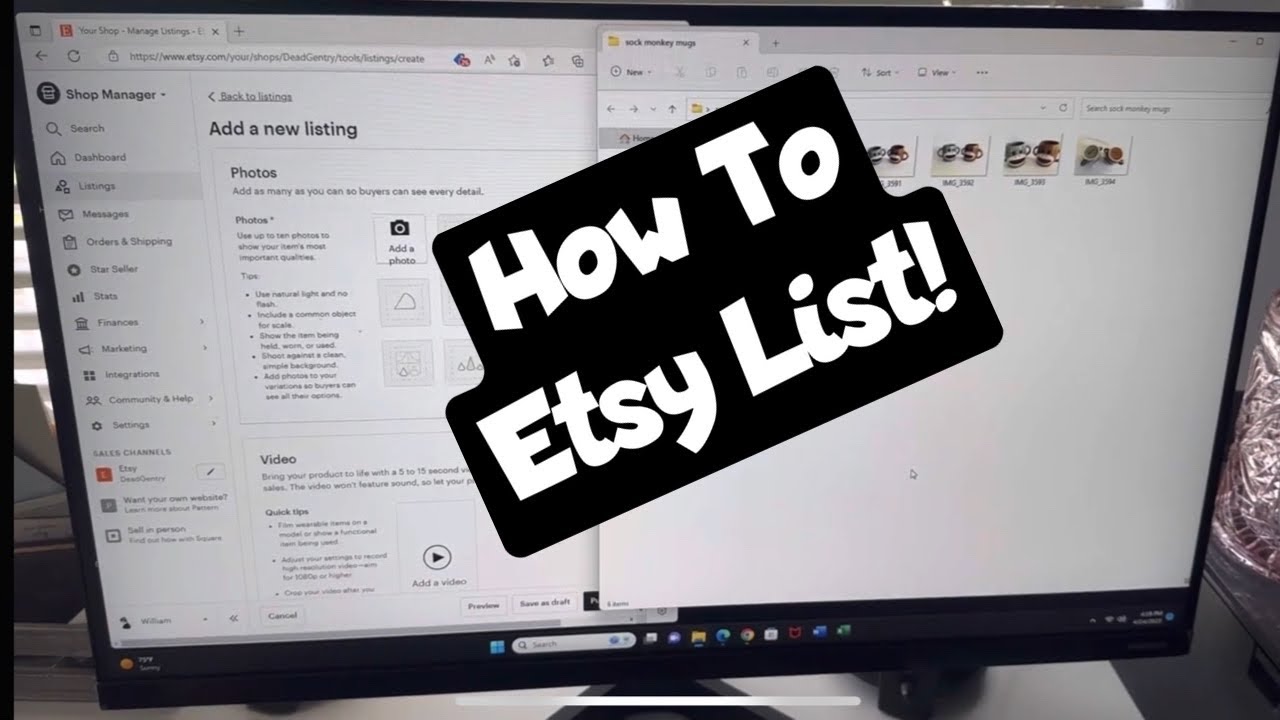 How To Etsy List ! Tutorial Etsy Listing