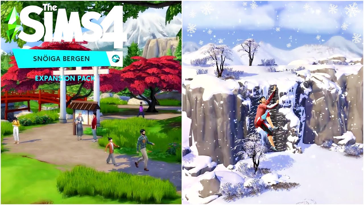 Sims 4 Snöiga Bergen || REAGERAR PÅ GAMEPLAY TRAILERN!