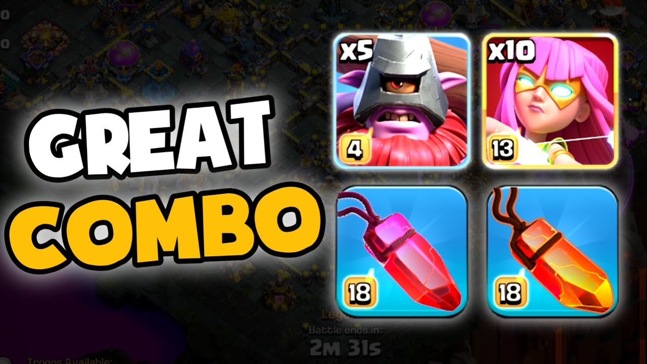 This combo is WORKING GREAT! SUPER ARCHERS with THROWERS can WIPE OUT bases in Legend on TH18!