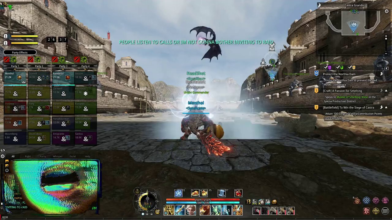 [Bless Online] [F2P] Siege of Castra Paladin PVP 2018 11 24 12 00