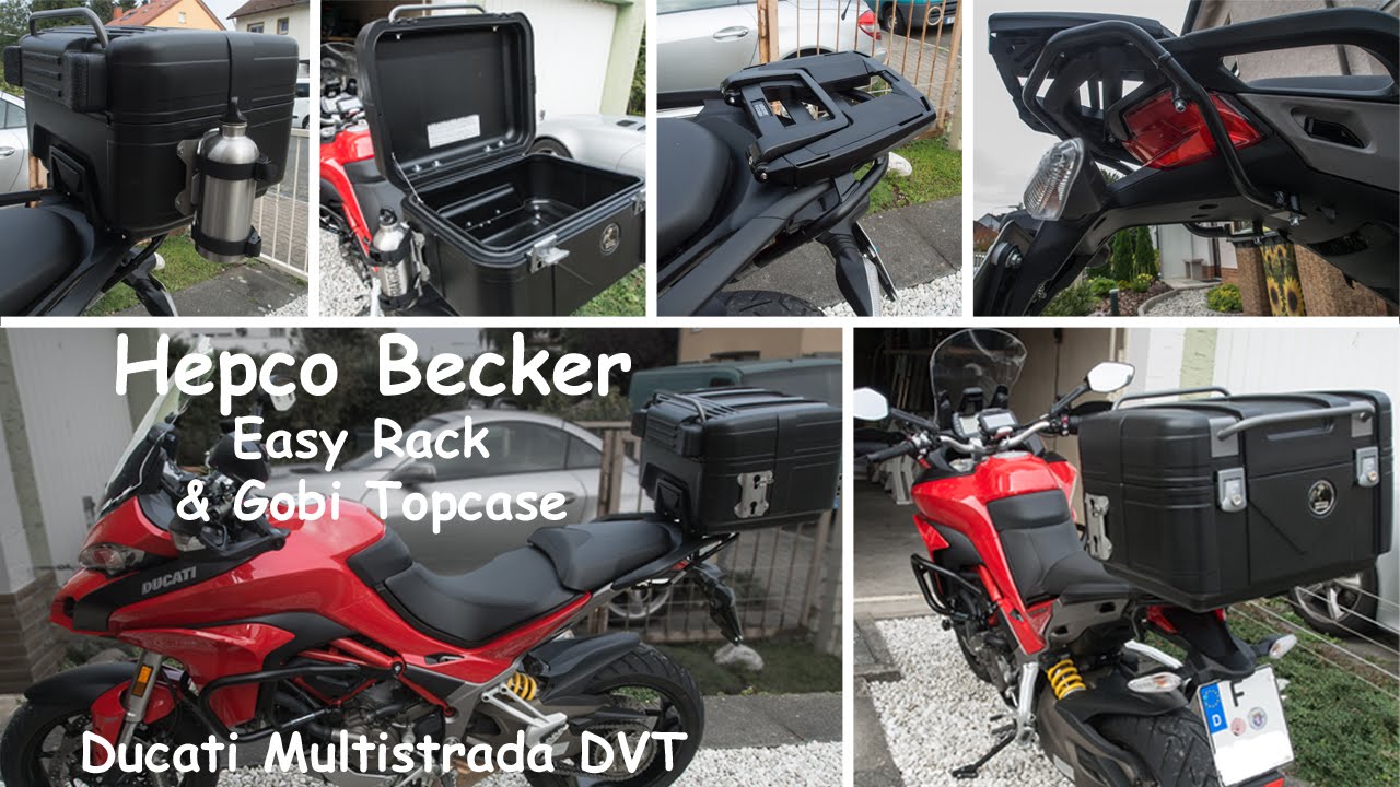 Hepco & Becker Gobi Topcase / Easy Rack an Ducati Multistrada DVT