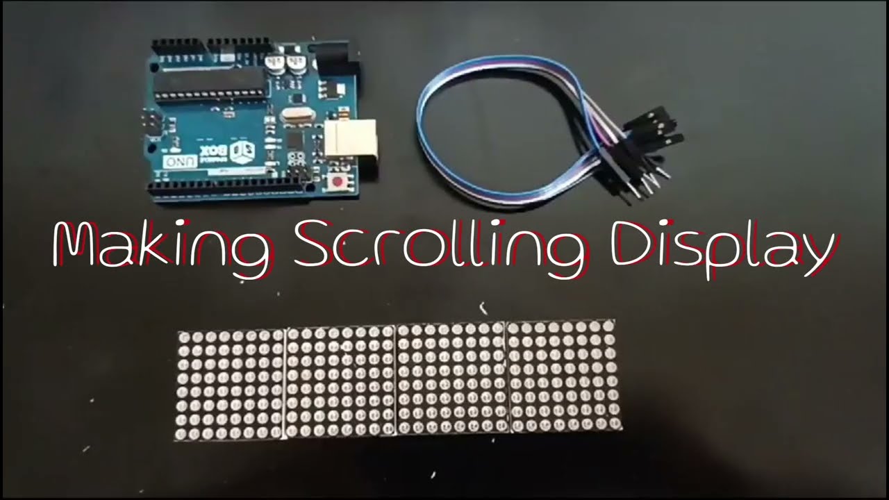 HOW TO SCROLL TEXT USING ARDUINO UNO(MAX7912) || @Electronics Craft