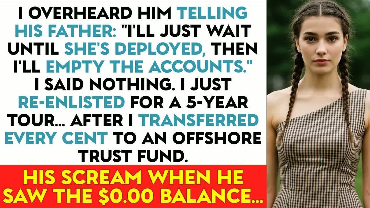 I Overheard Him Telling His Father： ＂I'll Just Wait Until She's Deployed, Then I'll Empty The