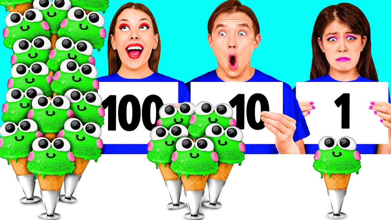 100 Schichten Nahrung Challenge | Verrückte Küchensituationen von TaTaRa Challenge