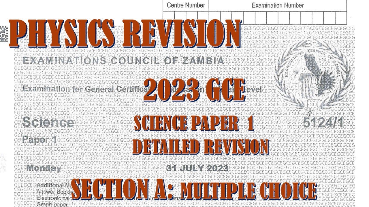 2023 GCE SCIENCE PAPER 1 SECTION A PART 1