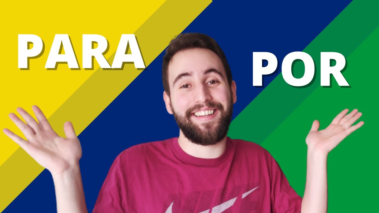 Qual a diferença entre POR e PARA em português | Vou Aprender Português