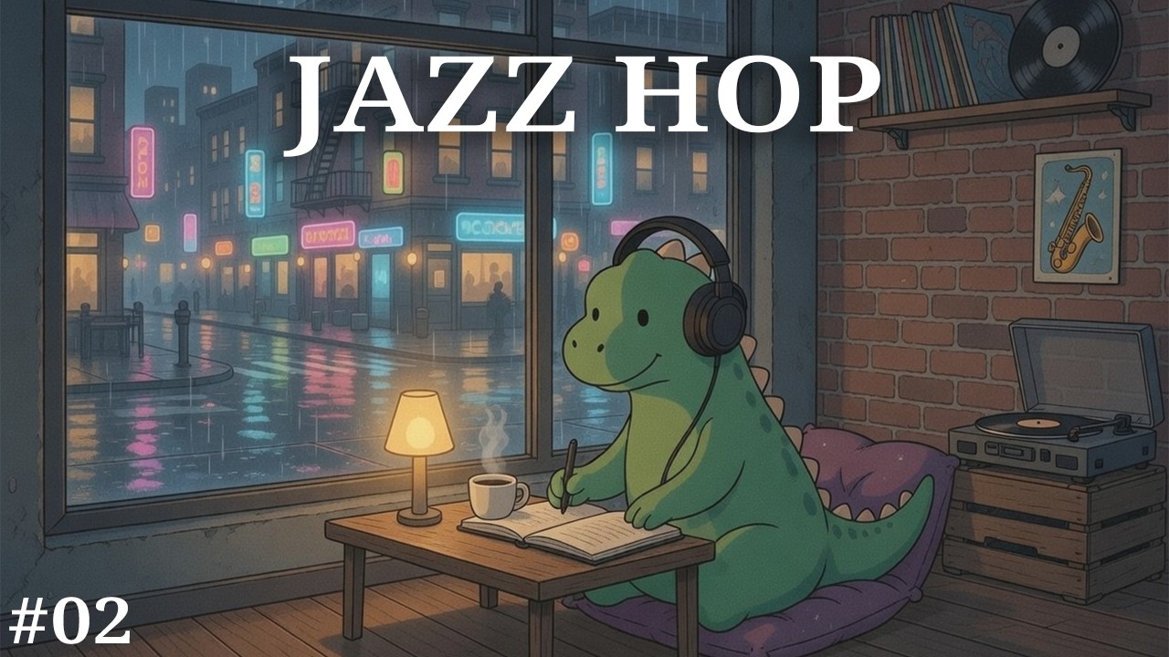 Jazz Hop Lo-Fi Session #02🎷 | Soulful Night Beats for Focus & Chill (26 Min)