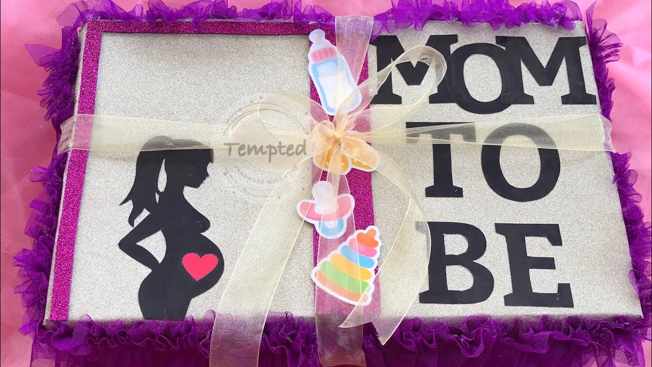 Mom To Be Hamper | Pregnancy Gift Hamper Ideas #gifthampers #handmadegifts  #momtobe #giftformom #ad