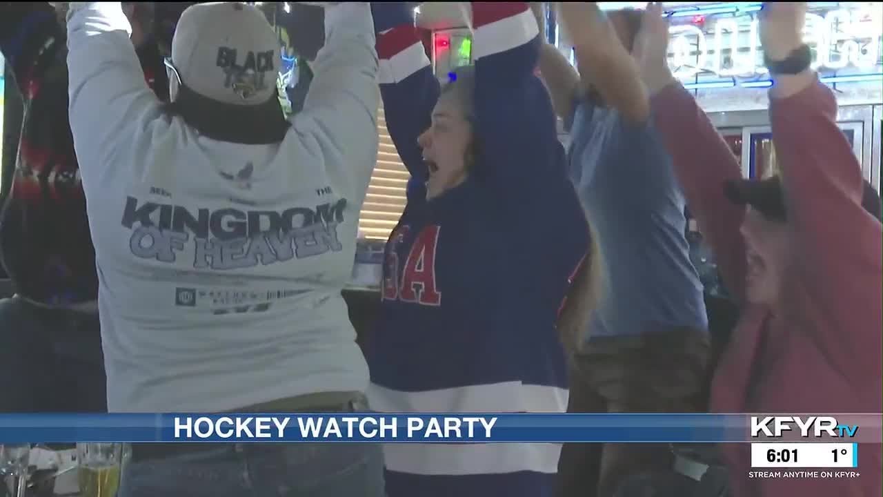 Tense fans erupt with joy as US Women’s Hockey team takes home gold