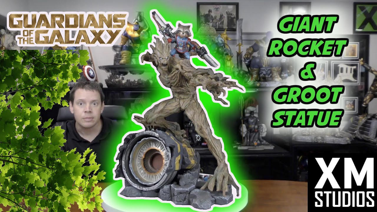 XM Studios GROOT & ROCKET Statue UNBOXING & REVIEW: Guardians of the Galaxy