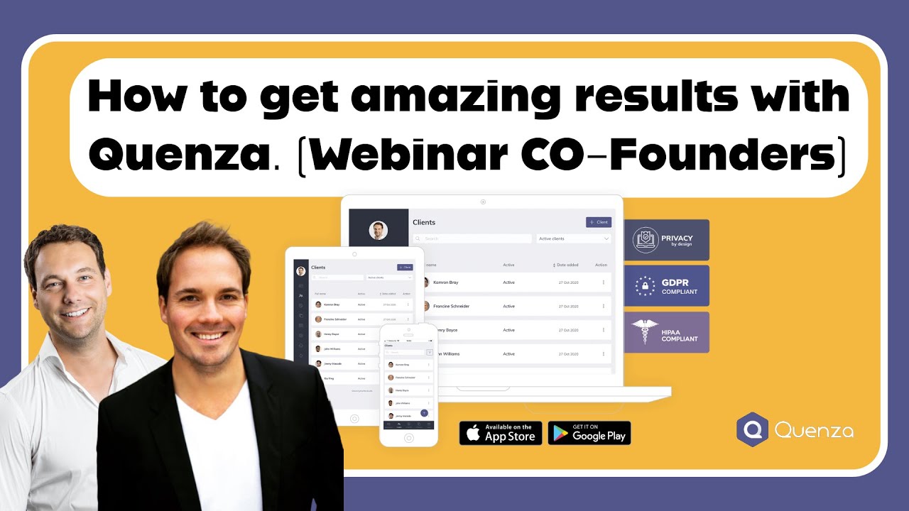 How To Get Amazing Results with Quenza (Webinar with our CO-Founders)