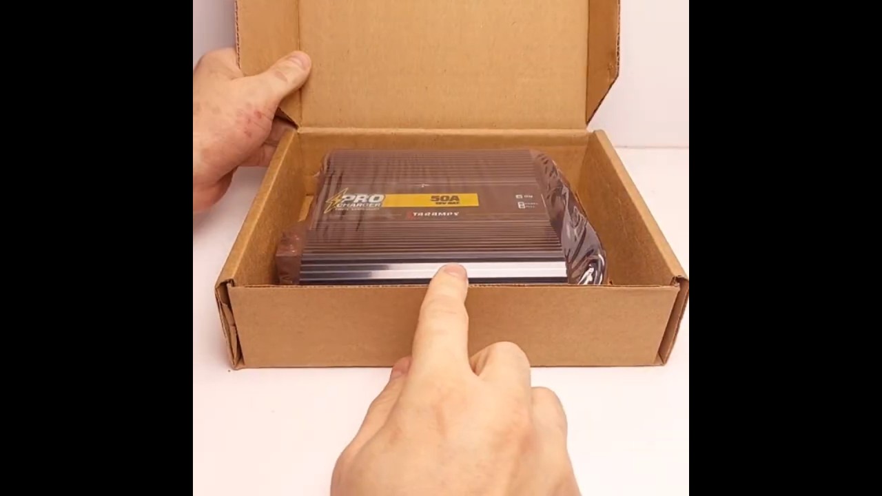 #КОРОТКОЕ ЗАМЕЧАНИЕ - РАСПАКОВКА БЛОКА ПИТАНИЯ TARAMPS PROCHARGER 50A