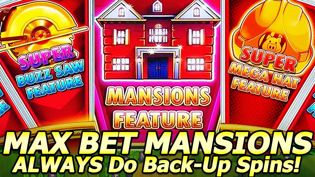 Max Bet Mansions Feature! Great Huff N Even More Puff Action! Back-Up Spins Winning at Yaamava!