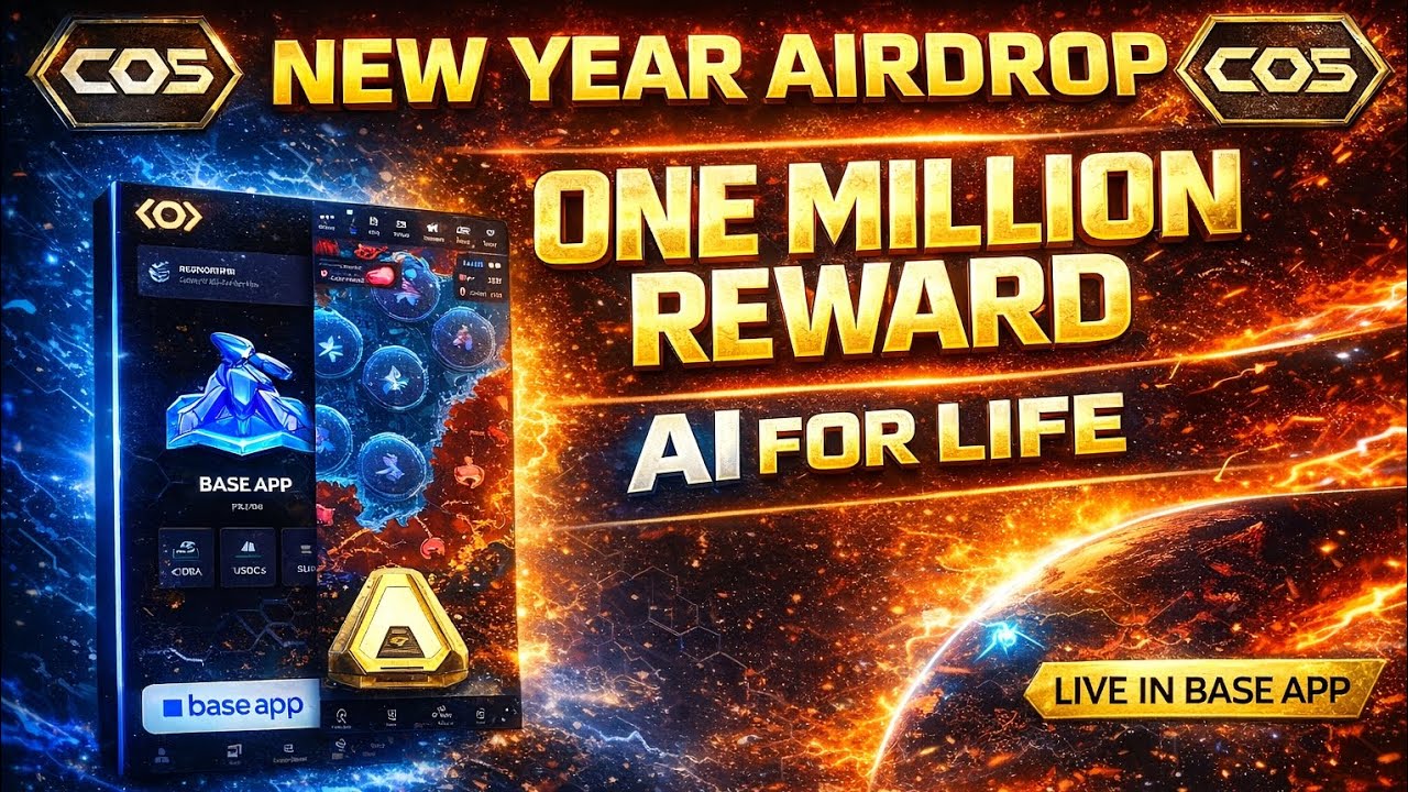 New Year Airdrop: ONE MILLION REWARD &ndash; AI FOR LIFE | Clash Of Coin (Base App)