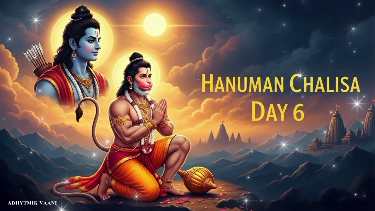 Shree Hanuman Chalisa | श्री हनुमान चालीसा | Day 6