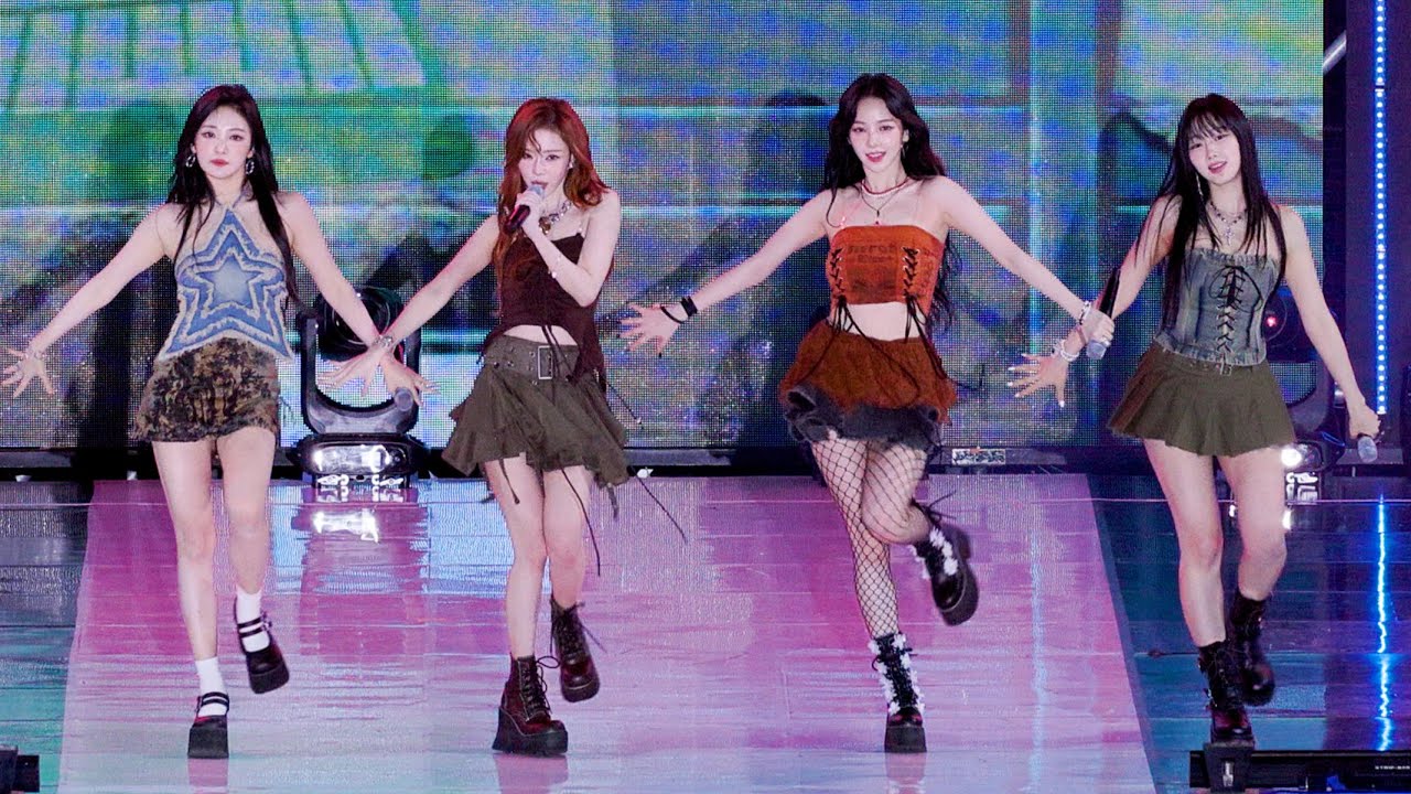 231008 에스파 aespa Full Ver ‘Black Mamba + Next Level + Spicy'  4K 60P 직캠 @영동대로 케이팝 콘서트 by DaftTaengk