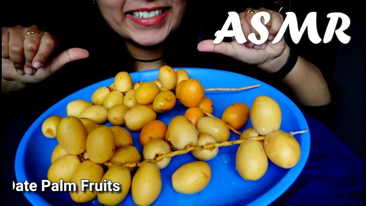 ASMR Raw Date Palm Fruits 🌴 [Extreme Satisfying Eating Sounds] | *No Talking &raquo; iEAT-ASMR