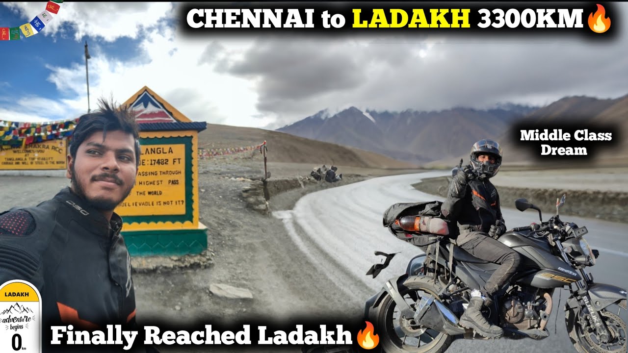 Finally Reached LEH❤️‍🩹 Chennai to Ladakh 3300Km Completed🔥 Day-7  Manali to Leh-445Km