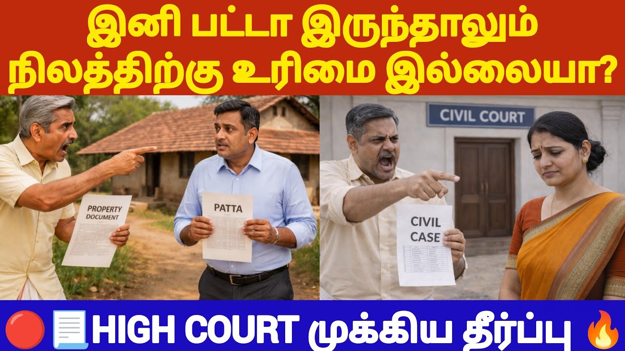  🔴பட்டா இருந்தாலும் உரிமையில்லையா? #tamillaw #registration #law #patta #propertylaw #propertyrights