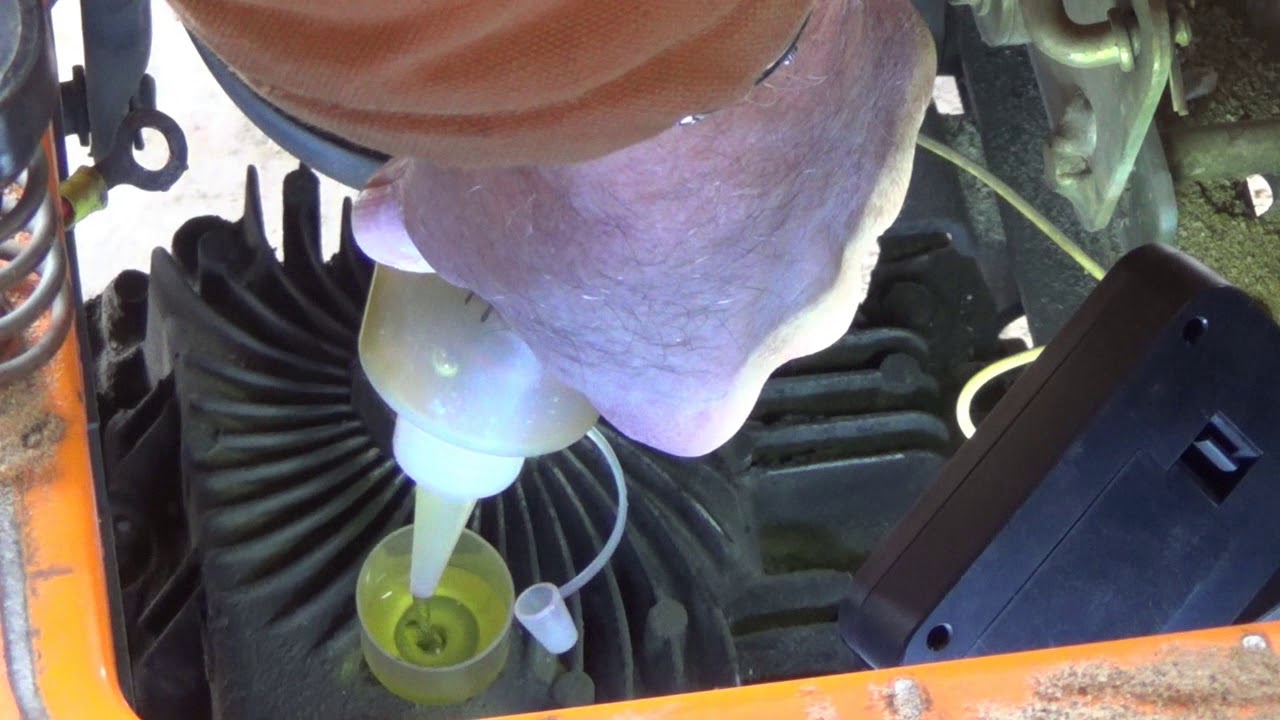 Slipping transaxle on the Yard King plow machine, refill it!