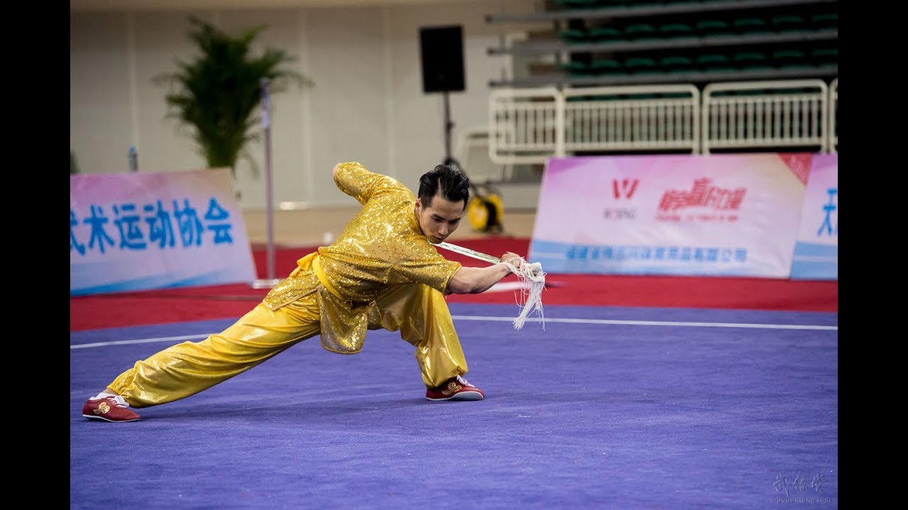 Men's  Jianshu 男子剑术 第1名 上海队 彭傲枫 9.68分 2016年全国武术套路冠军赛 wushu kungfu