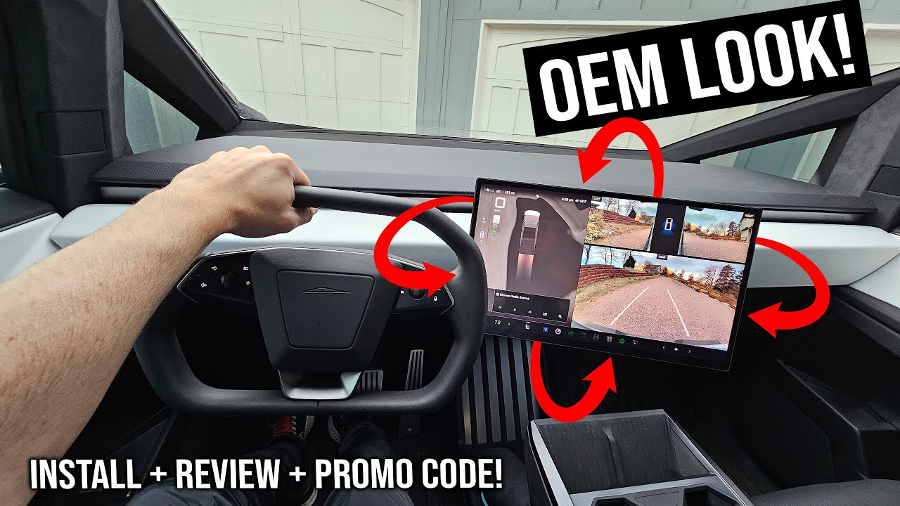 Best Cybertruck Mod YET! Screen Swivel from TesStudio