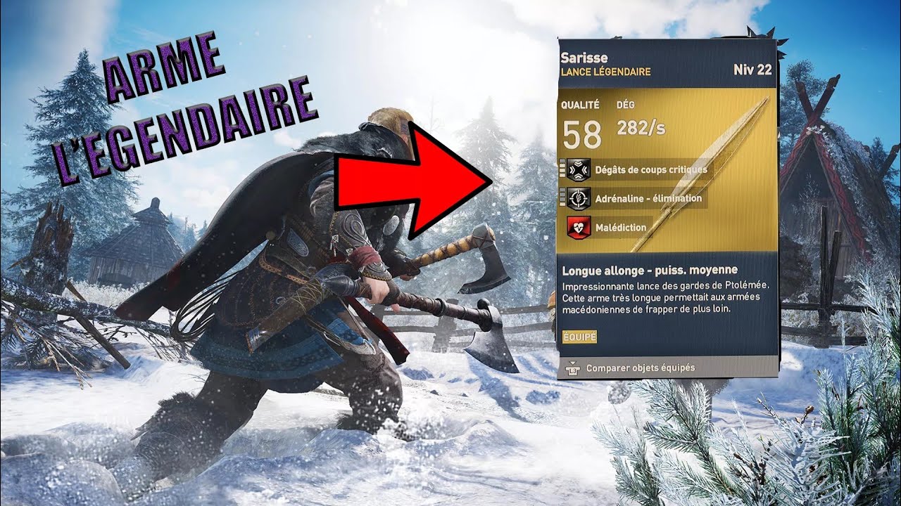 COMMENT AVOIR DES ARMES LEGENDAIRE SUR ASSASSIN SCREED VALHALLA