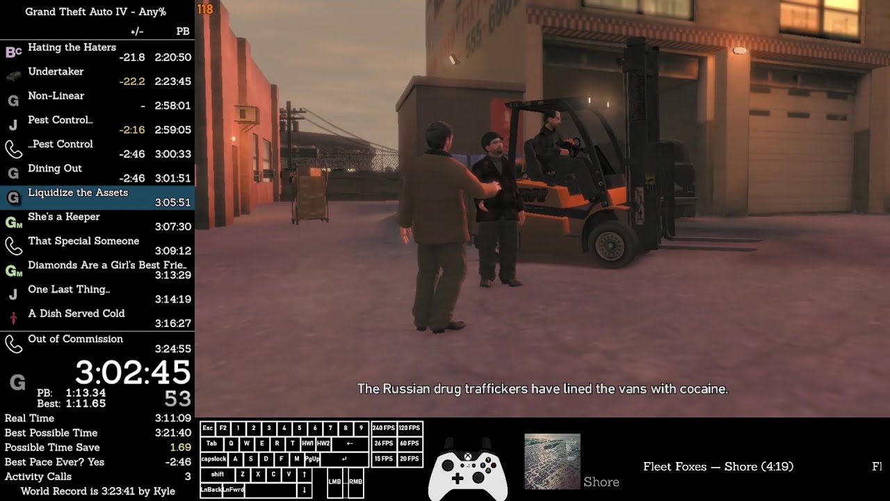 GTA IV [former] WORLD RECORD Any% speedrun in 3:22:14